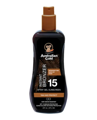 Spray Gel Sunscreen SPF15 with Instant Bronzer 237ml