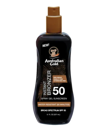 Spray Gel Sunscreen SPF50 with Instant Bronzer 237ml